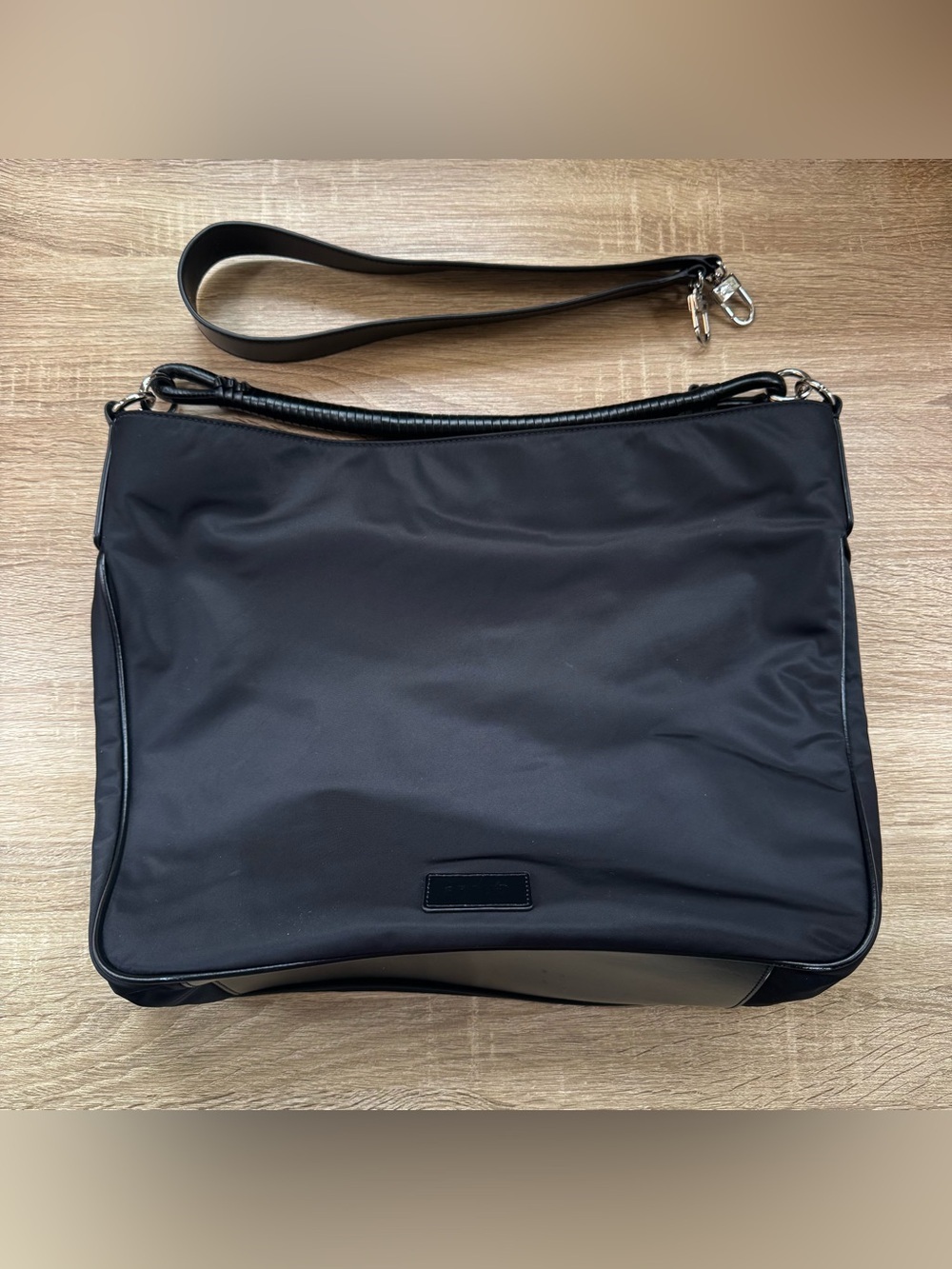 New STAUD Perry Hobo Bag Black Nylon